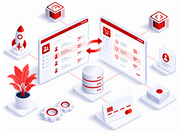 Verbundene Webapplikationen mit synchronisierten Daten, Zahlungsintegration und skalierbarer Cloud